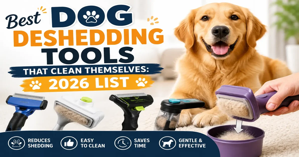 Dog Deshedding Tools That Clean Themselves