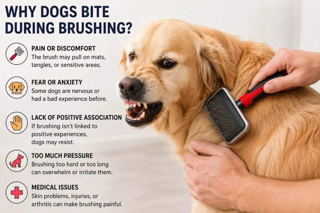 Why Dogs Bite During Brushing