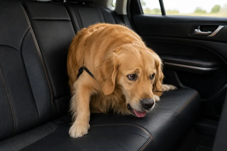 Dog Throws Up In The Car