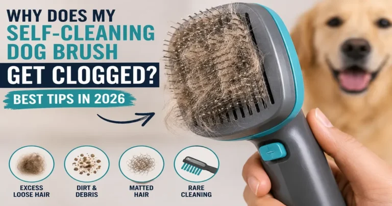 Self-Cleaning Dog Brush Get Clogged